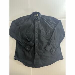 Stetson Black Long Sleeve Button Down Western Cowboy Men's Shirt Size S